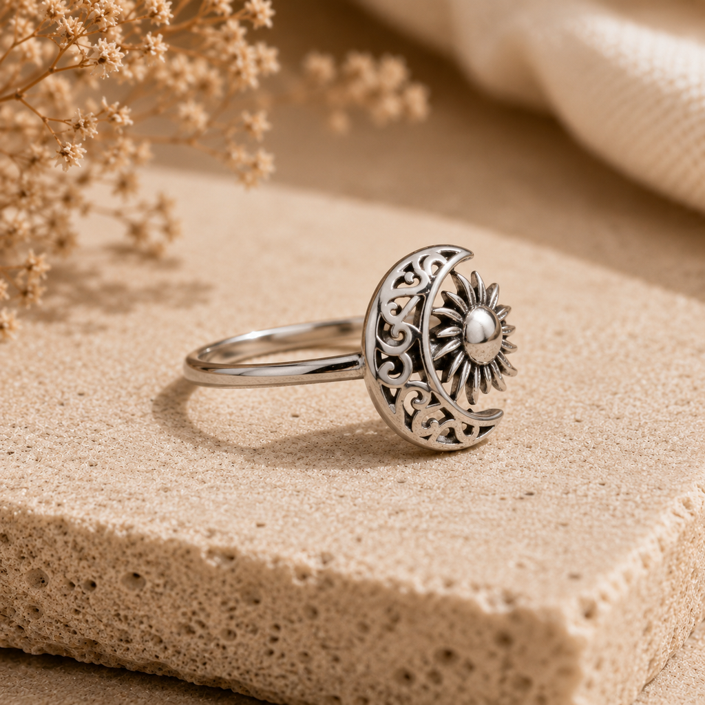 Celestial Sun & Moon Ring