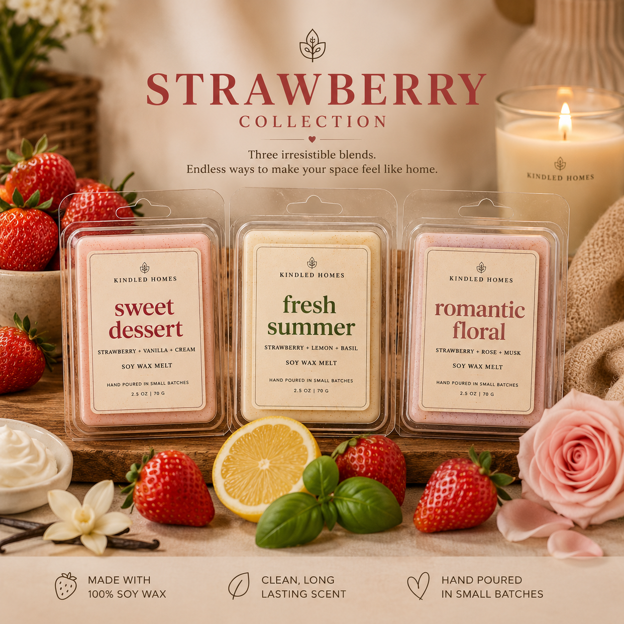 Strawberry Collection Wax Melt